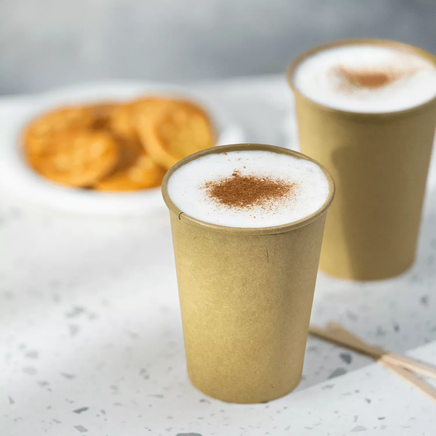 [1,000 ct] 12 oz Paper Coffee Cups | Kraft | 90 mm