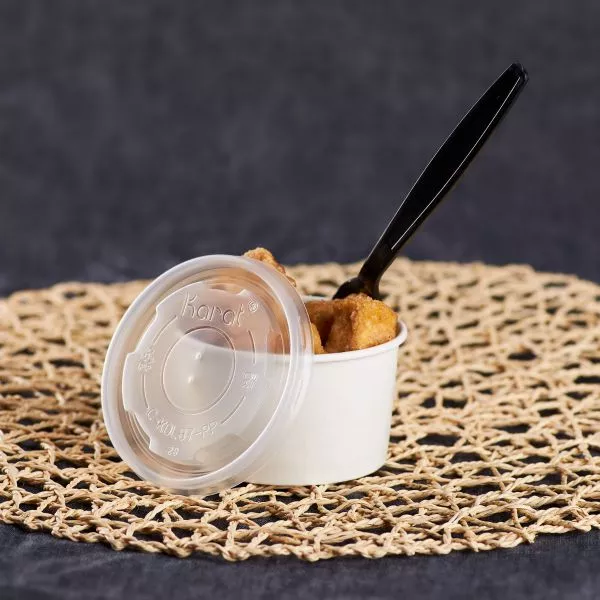 [1,000 ct] 5 oz Food Container Lids | PP | 87 mm