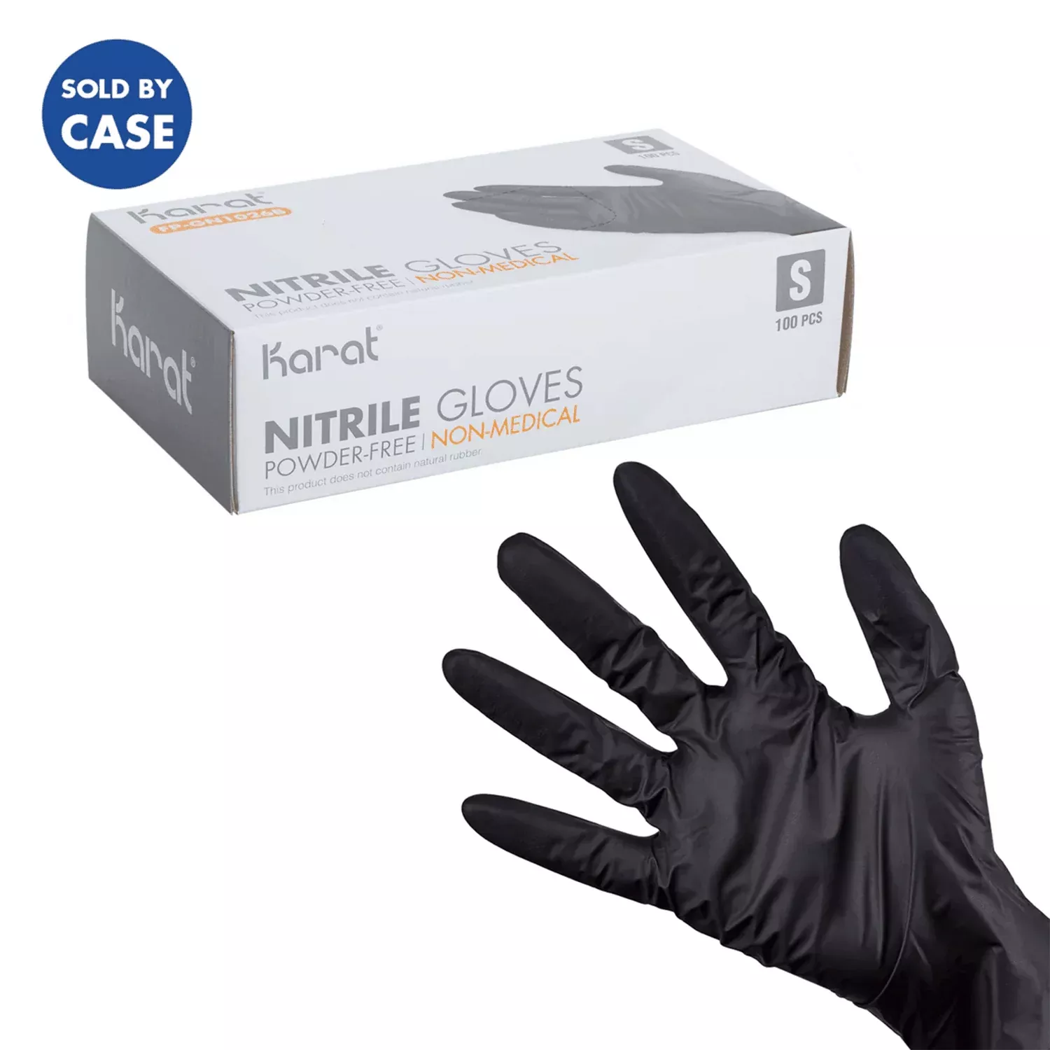 [1,000 ct] Nitrile Gloves | Latex-Free | Powder-Free | Black | Small