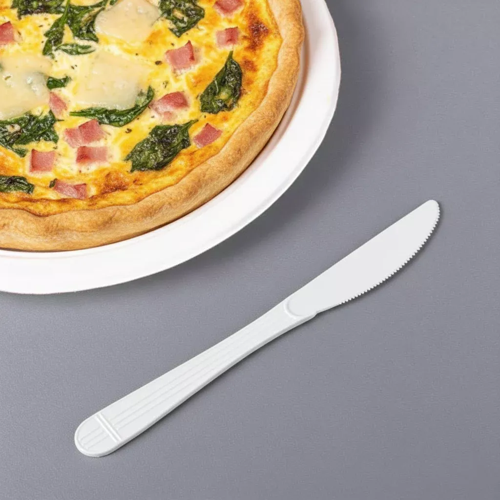 [1,000 ct] PP Plastic Premium Extra Heavy Weight Knives, White