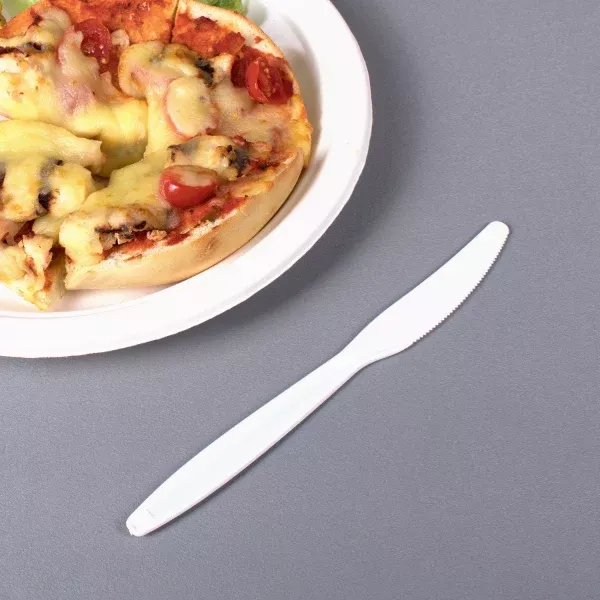 [1,000 ct] PS Plastic Extra Heavy Weight Knives, White