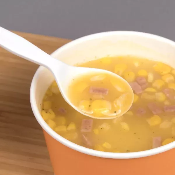 [1,000 ct] PS Plastic Medium-Heavy Weight Soup Spoons Bulk Box, White