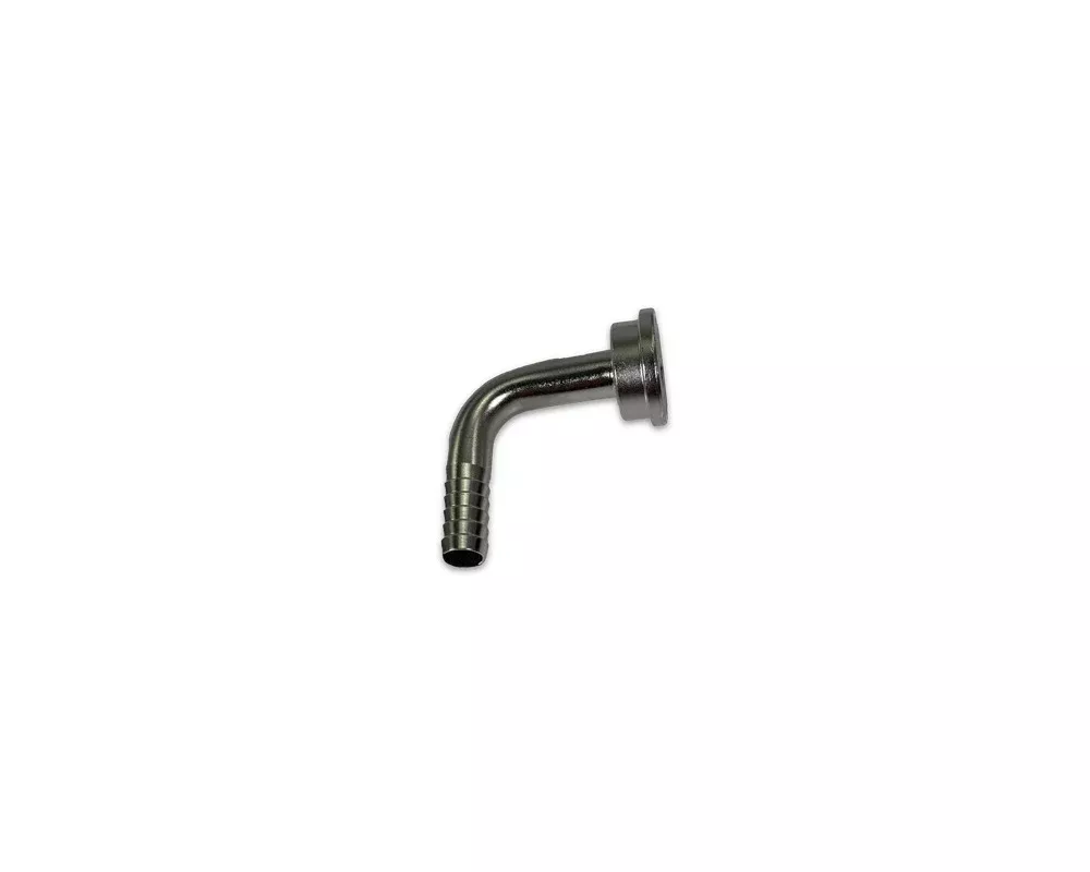 1/4" 90º Barbed Tailpiece, Stainless Steel, for Draft Beer & Gas Lines