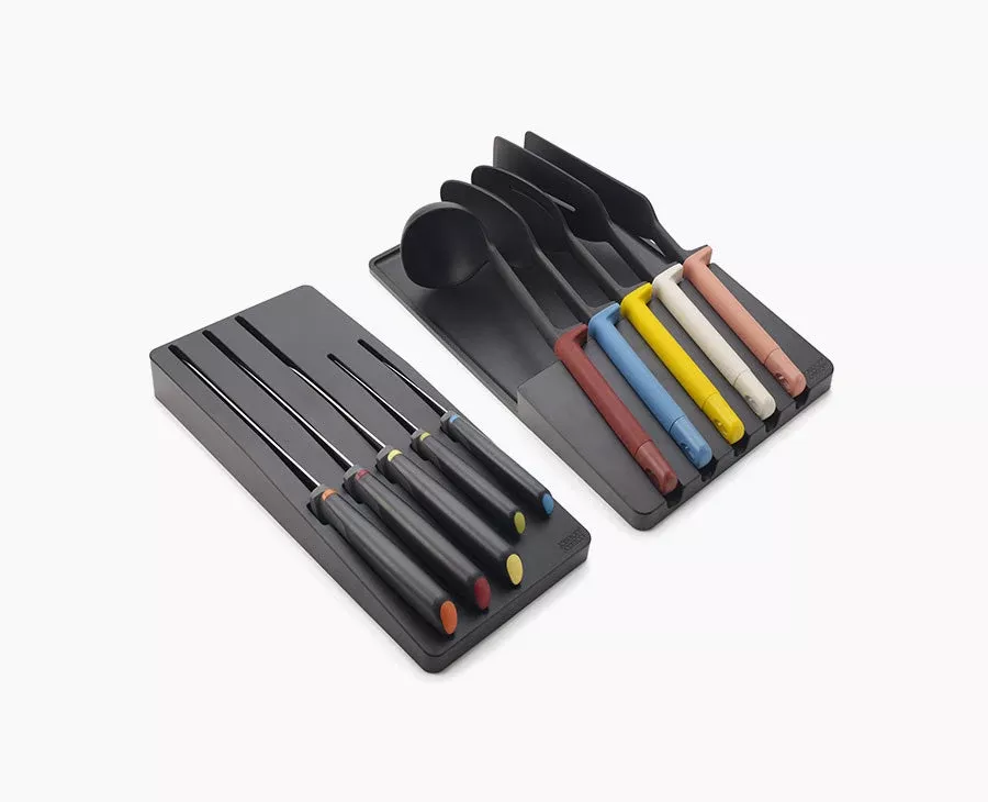 10-piece Multicolor In-drawer Knife & Utensil Set