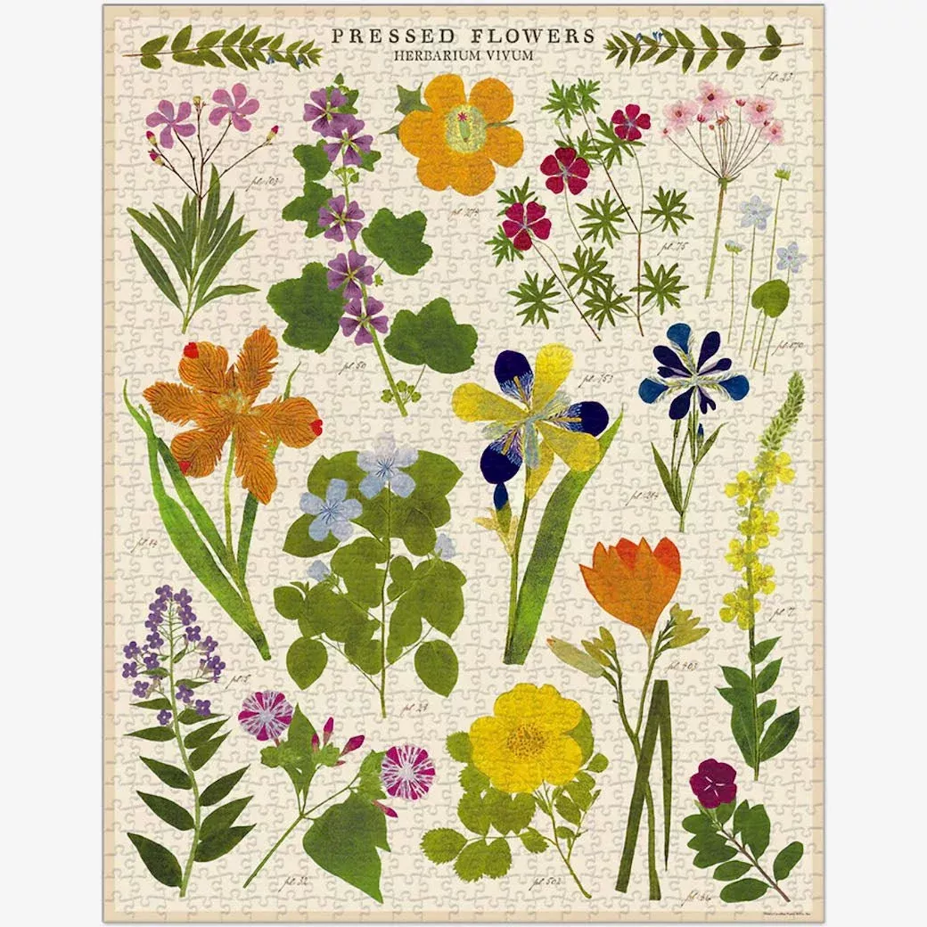 1000-Piece Jigsaw Puzzle Pressed Flowers