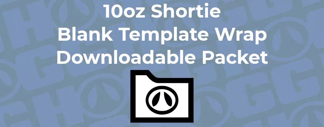 10oz Shortie Tumbler Wrap Template