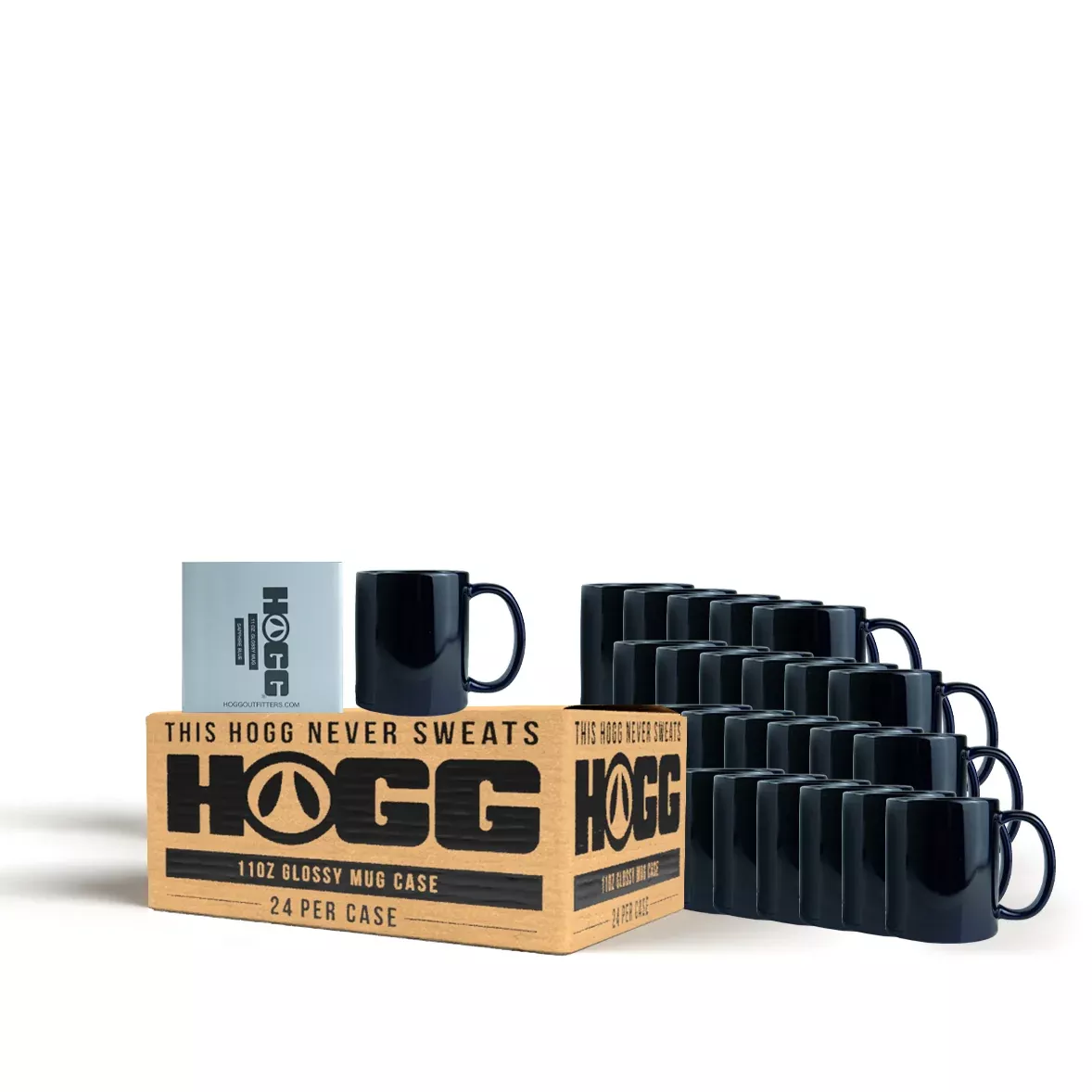 11oz Glossy Mug Case (24 Units) - Sapphire Blue