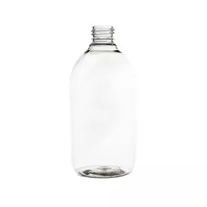 12 oz Clear PET Bottle 24-410 Neck Finish, Round Base