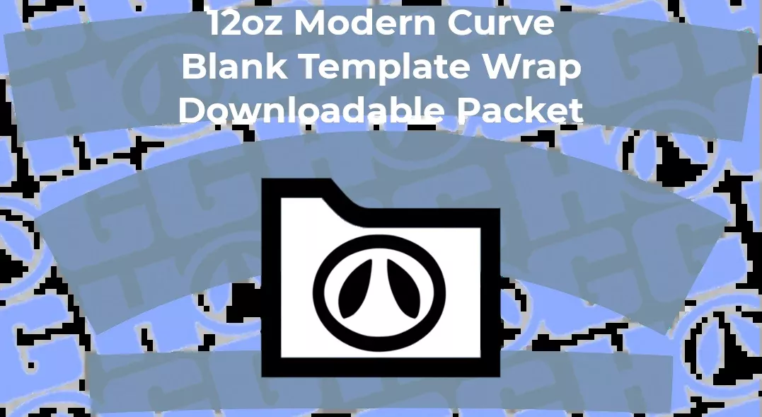 12oz Modern Curve Wrap Template