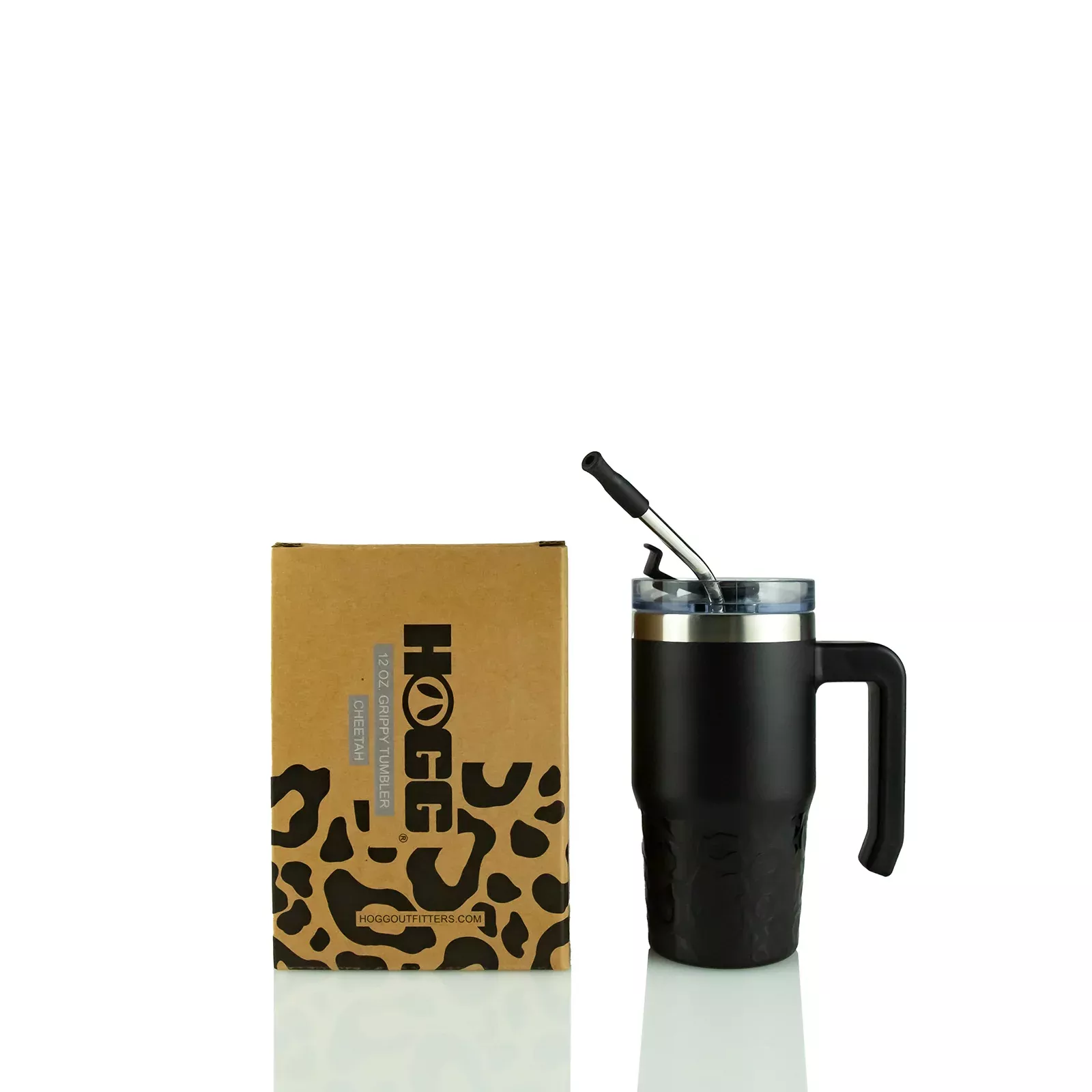 12oz Powder Coated Grippy Tumbler