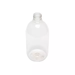 16 oz Clear PET Syrup Bottle 28-410 Neck Finish, Round Base