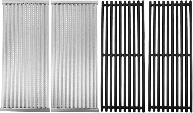 18 7/16" Infrared Emitter & Grill Grate for Charbroil Replacement Parts 2-3 Burner Commercial Series Tru-Infrared Pre 2015 463241314 80021356 80021355 463241313 G515-4700-W1 G519-A400-W1 G526-0007-W1