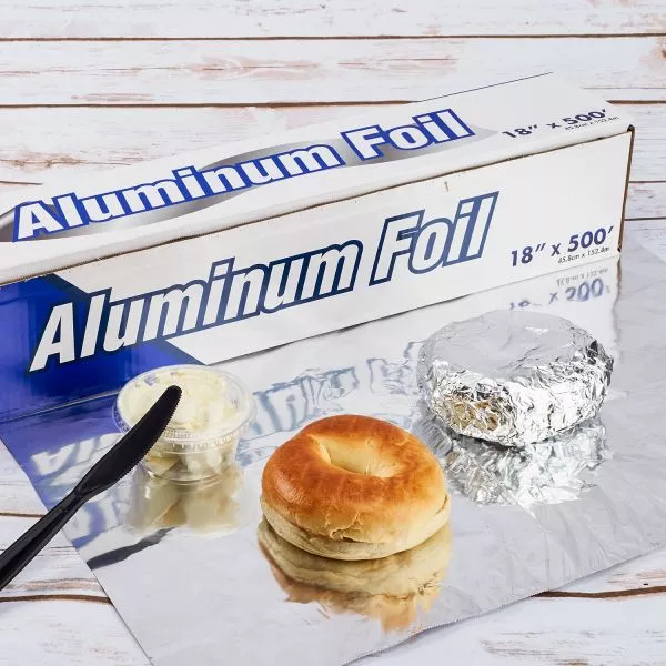 18" x 500' Standard Aluminum Foil Roll - 1 Roll