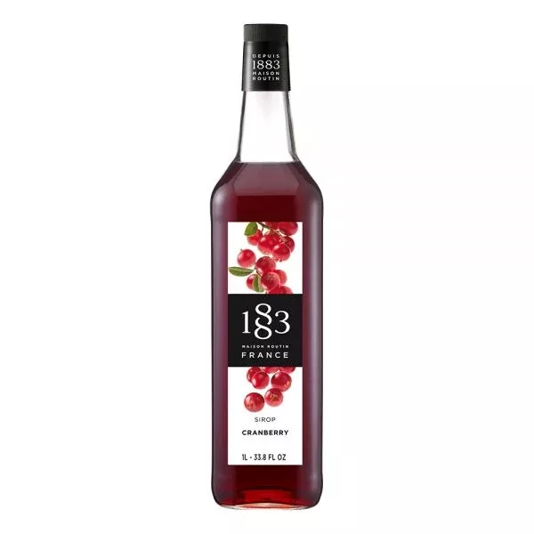 1883 Maison Routin Cranberry Syrup - Bottle (1L)