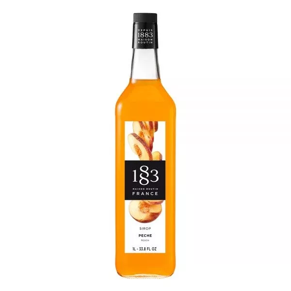 1883 Maison Routin Peach Syrup - Bottle (1L)