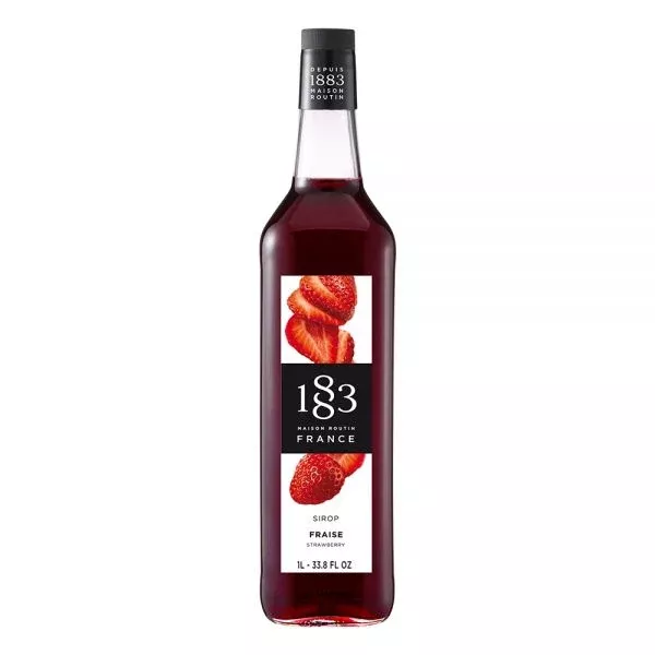 1883 Maison Routin Strawberry Syrup - Bottle (1L)