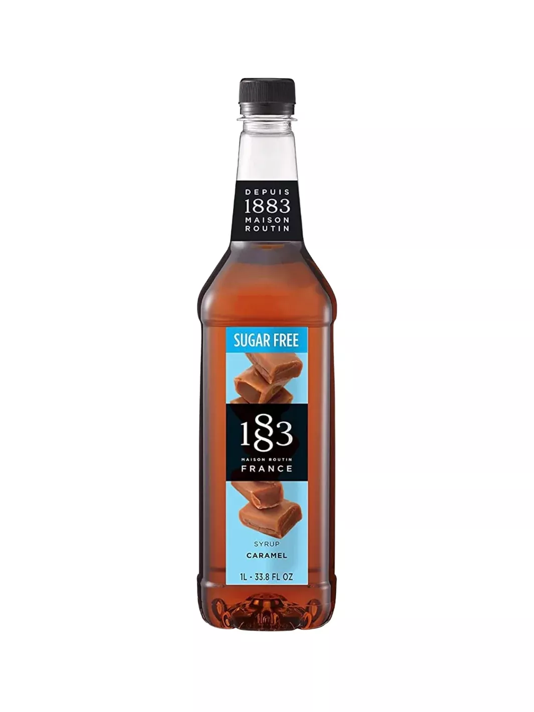 1883 Sugar Free Caramel Syrup (1000ml/33.8oz)