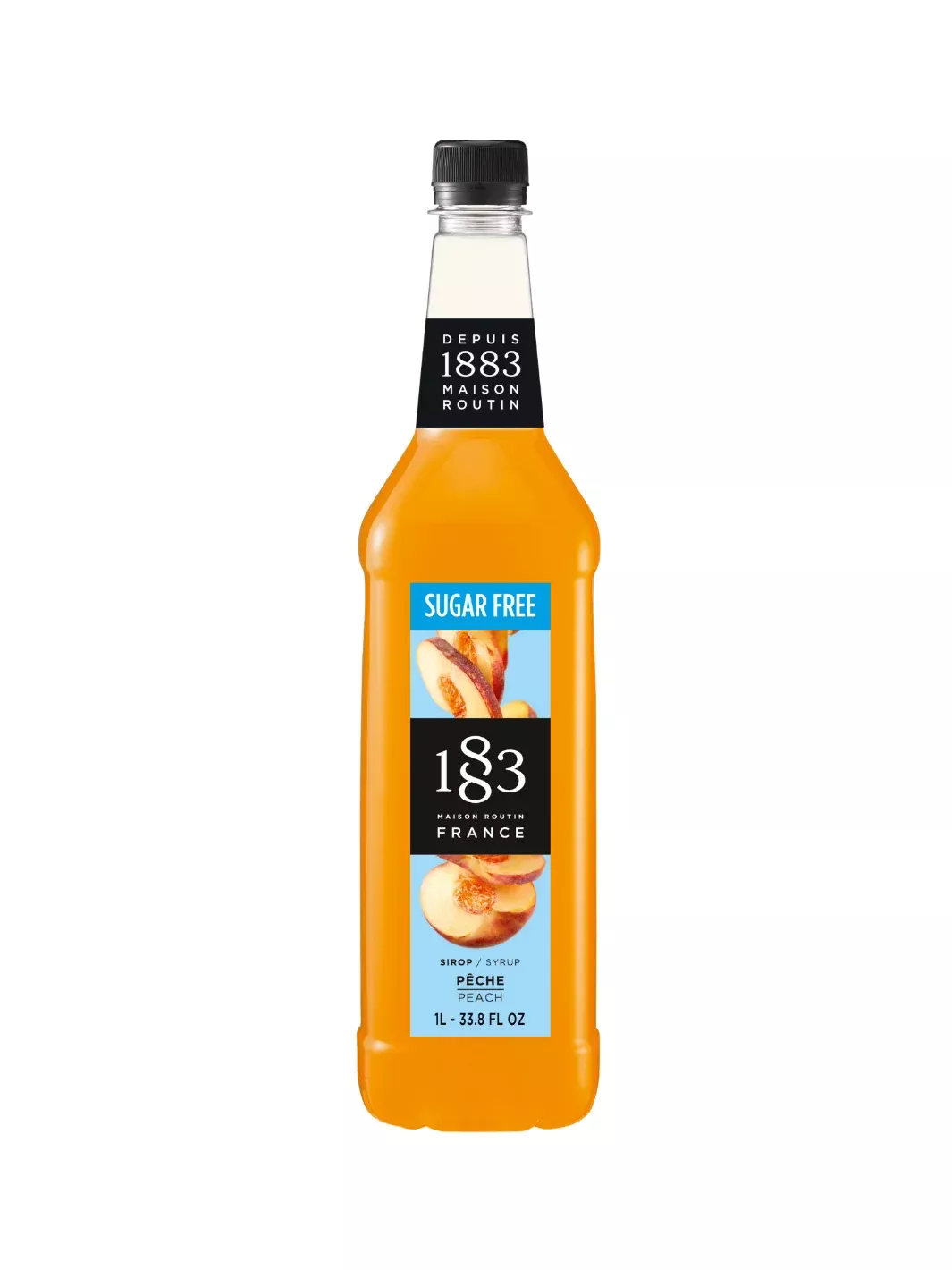 1883 Sugar Free Peach Syrup (1000ml/33.8oz)