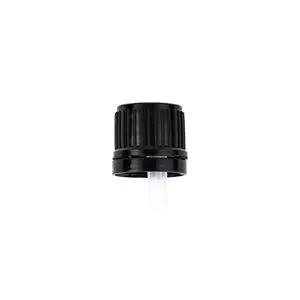 18mm Black P/P Tamper Evident, GL18 Vertical Tip TE1BL0,9mm 0.03 gr