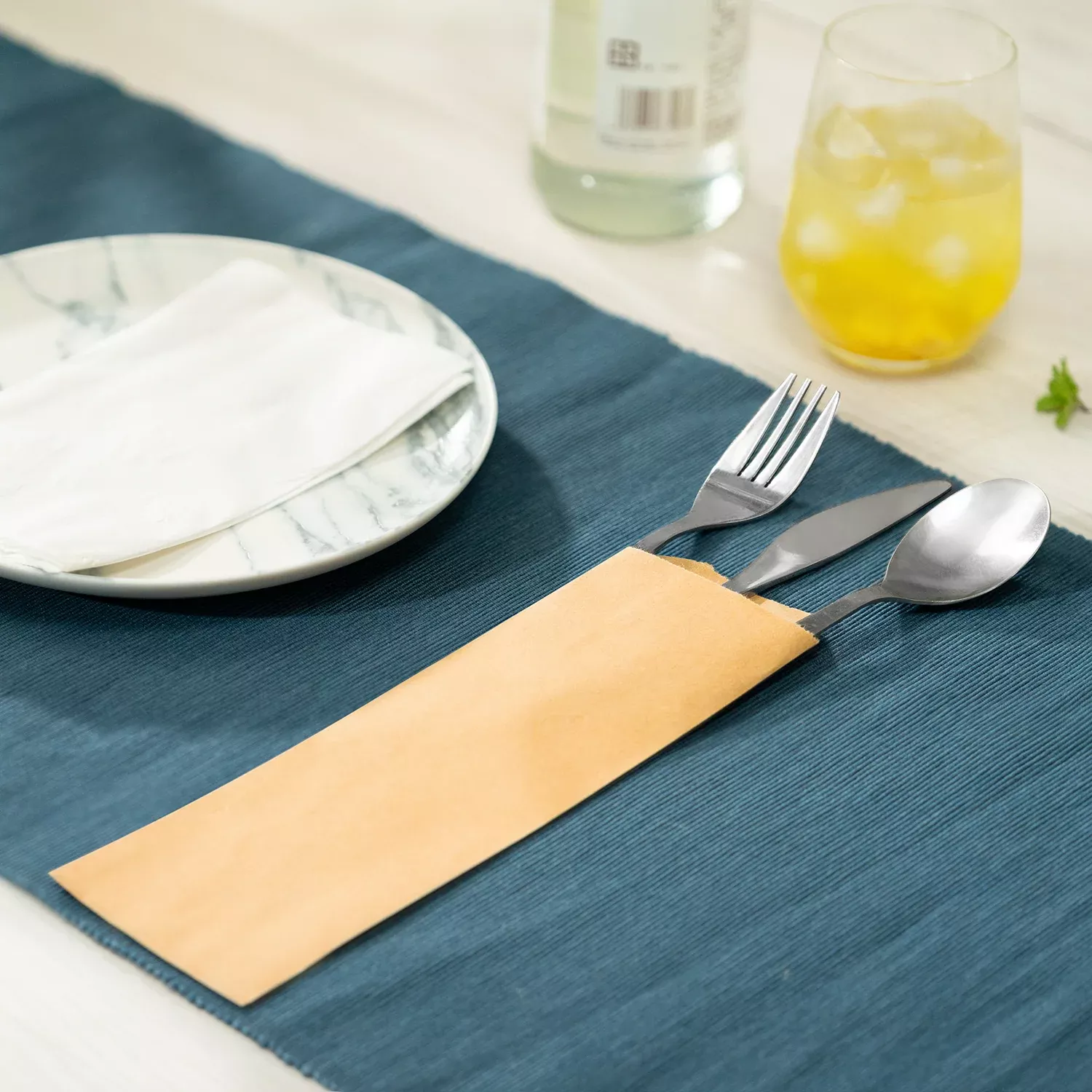 [2,000 ct] Silverware Bag, Kraft