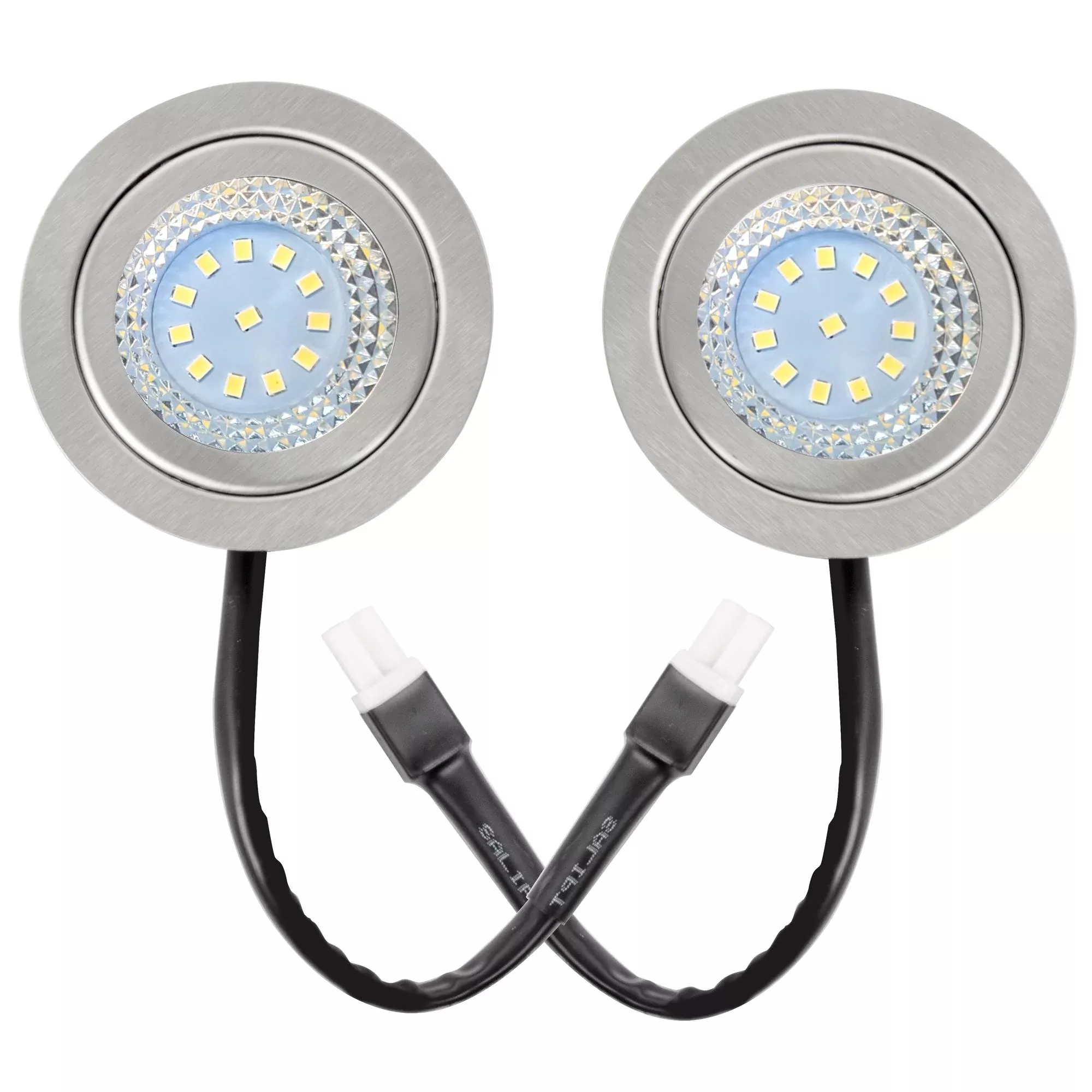 [2-3/4" Flat Edge] 2 Pcs of 12VDC LED Lights for 2023 Awoco RH-C06, RH-R06 and RH-SP06/08 Range Hoods