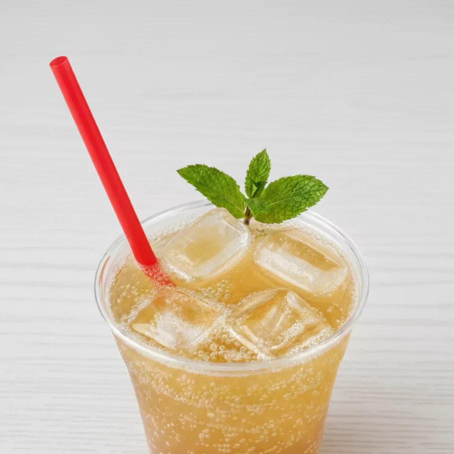[2,500 ct] Giant Straws | Individually Wrapped | Red (0.31" x 9")