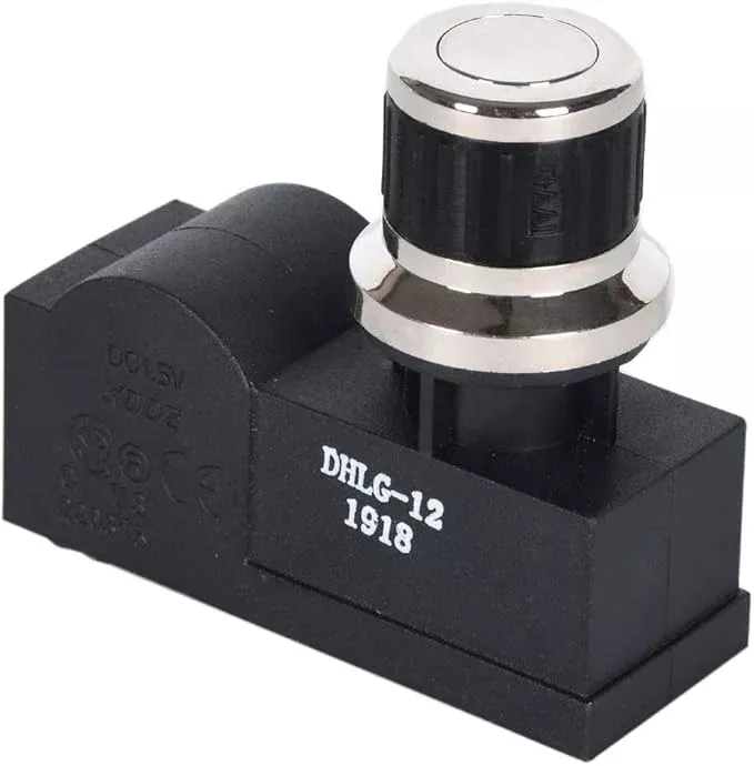 2 Outlet Push Button Chrome Coated Spark Generator tact Electric Igniter Grill Ignitor for Char-Broil, Kenmore Sears, Brinkmann, Broil-Mate, Broilmaster and Others,AA Battery