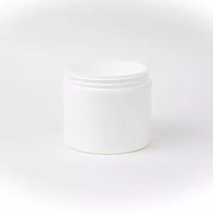 2 oz White PP Outer PP Inner Double Wall Jar 58-400 Neck Finish, Flat Base