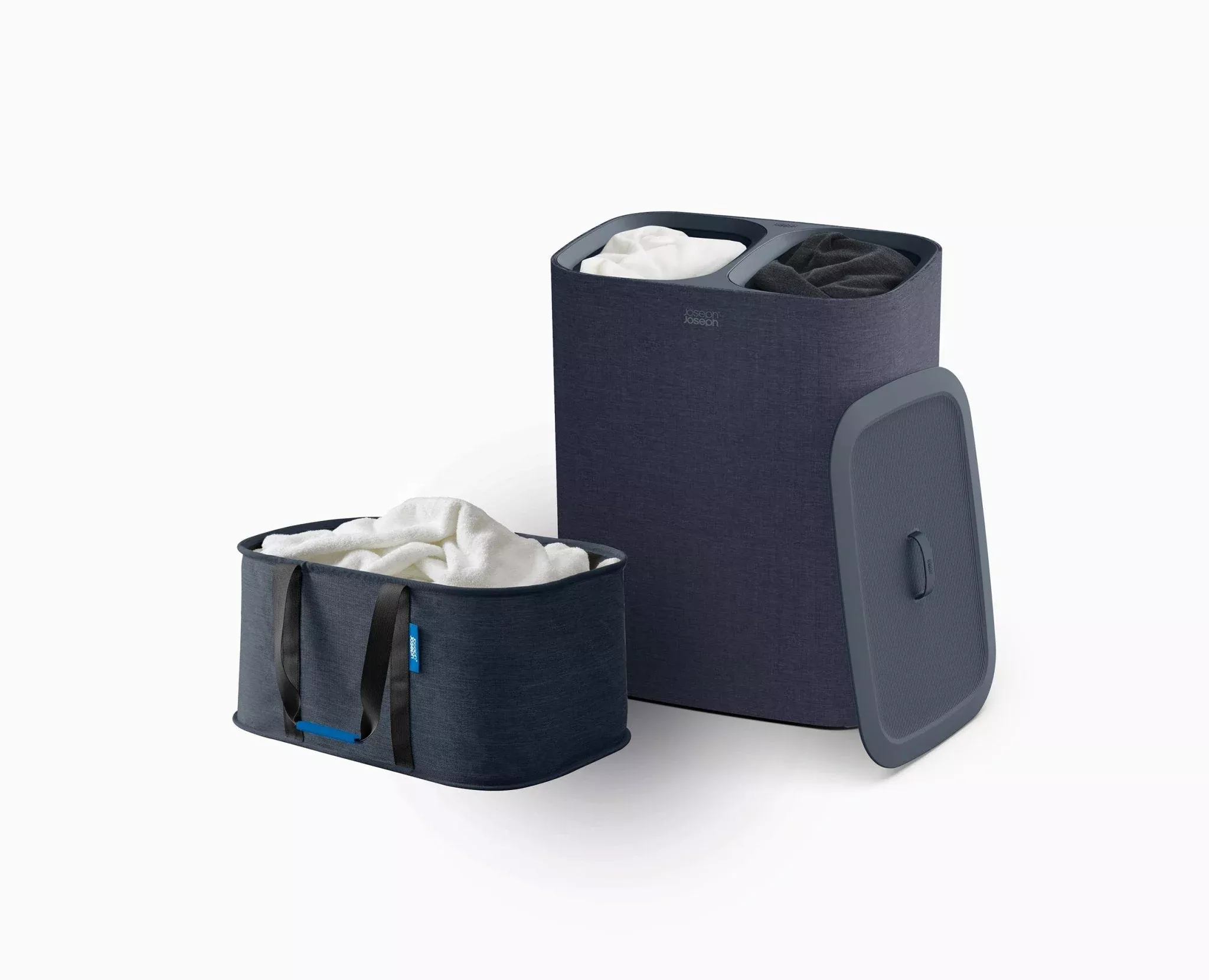 2-piece Black Tota Twin 90L & Hold-All™ 35L Laundry Basket Set