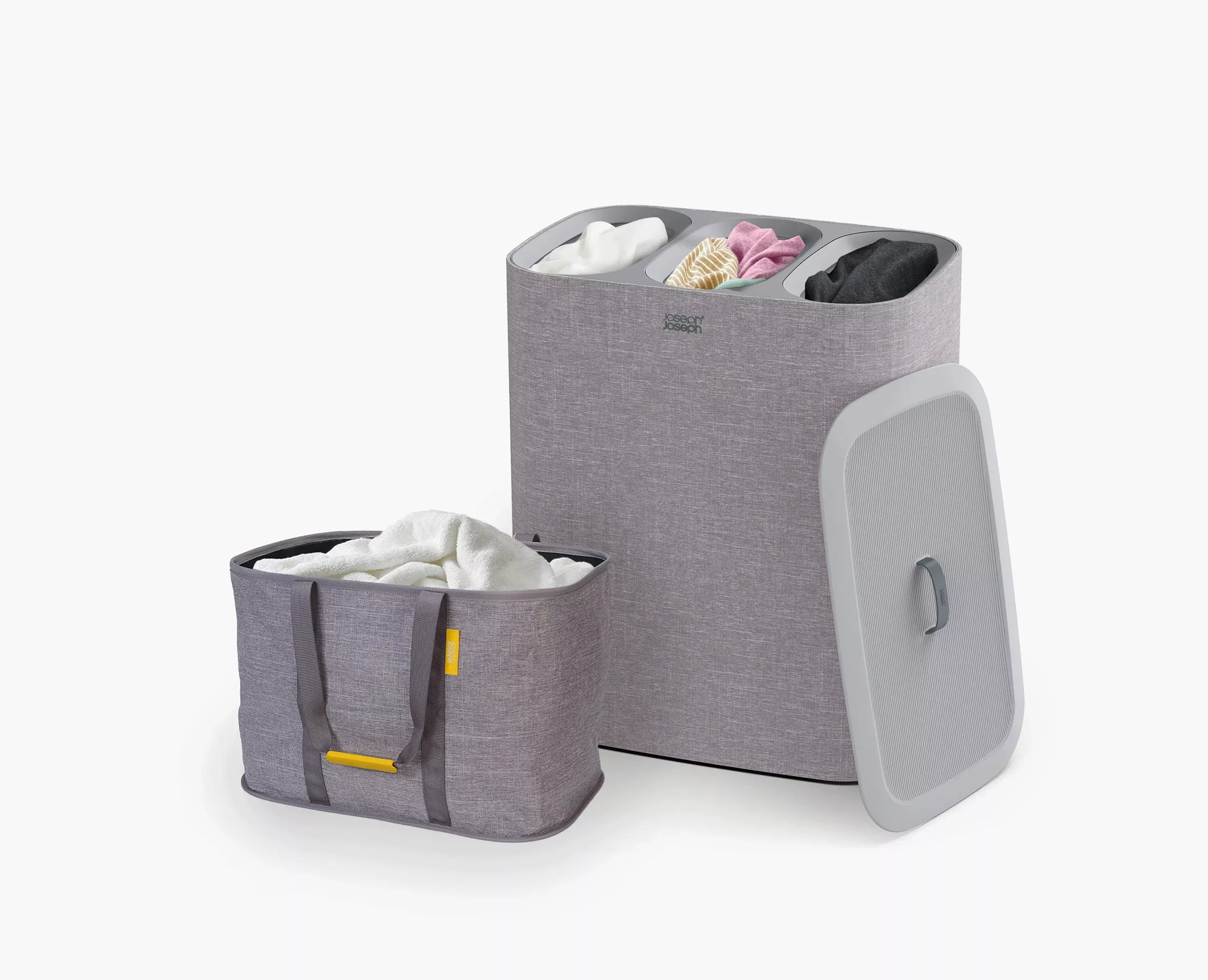 2-piece Gray Tota Trio 90L & Hold-All™ Max 55L Laundry Basket Set