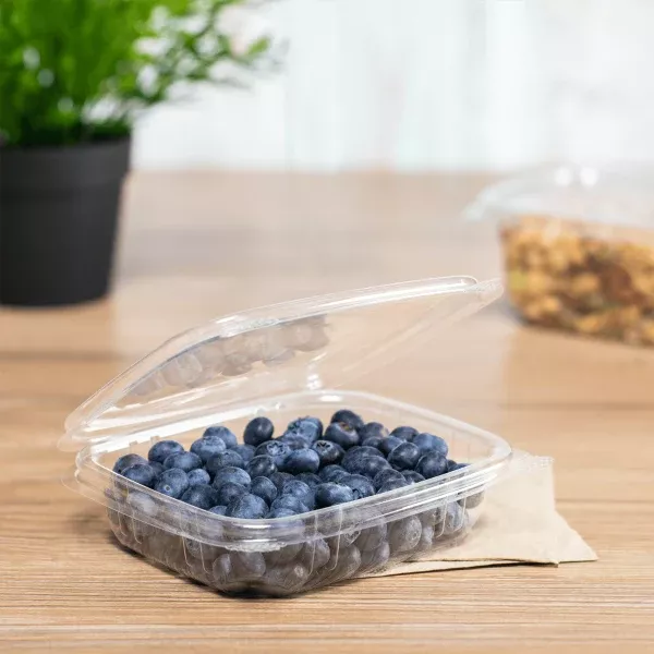 [200 ct] 8 oz Hinged Deli Container | PET