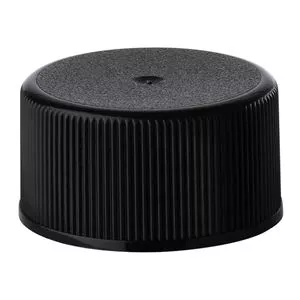 24-414 Black PP Continuous Thread Closure, F217 Foam Liner