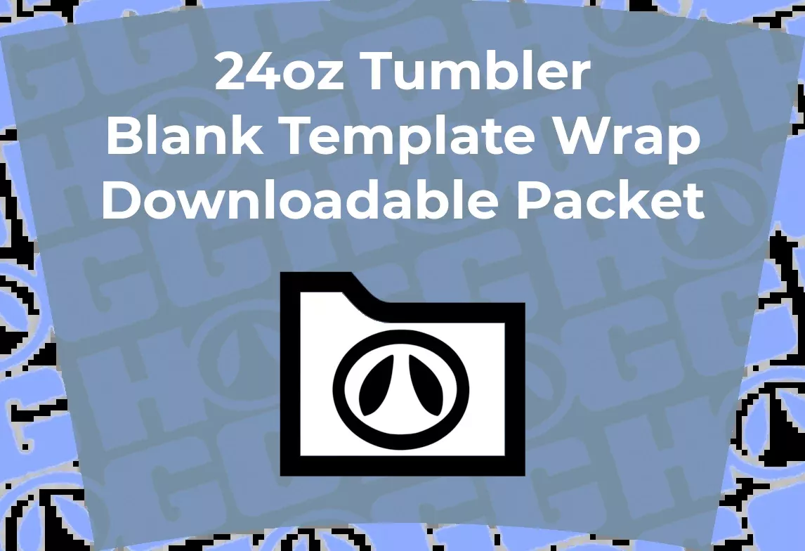 24oz Tumbler Wrap Template