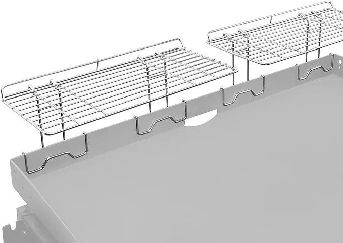 2Pcs Blackstone Griddle Warming Rack, Grill Warming Rack for17 & 22 & 28 & 36 Inch Blackstone Griddles and Most Tabletop Flattop Griddle Accessories