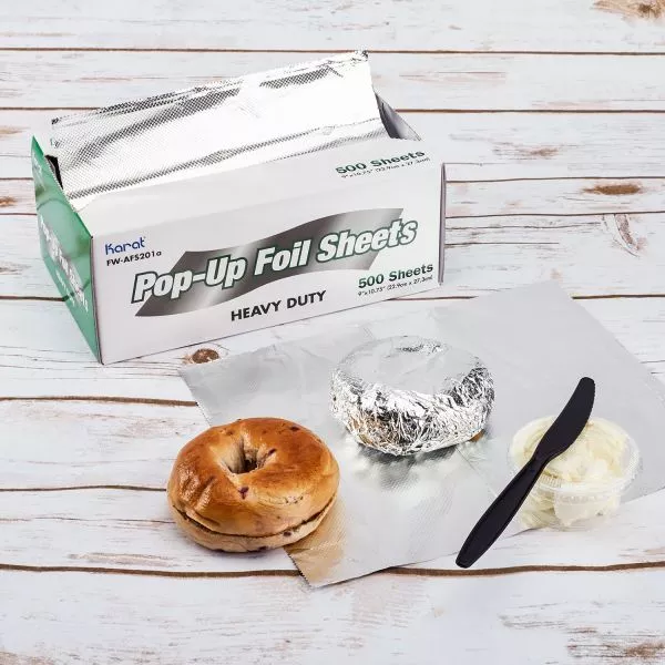 [3,000 sheets] 9" x 10.75" Heavy-Duty Pop-up Aluminum Foil Sheets