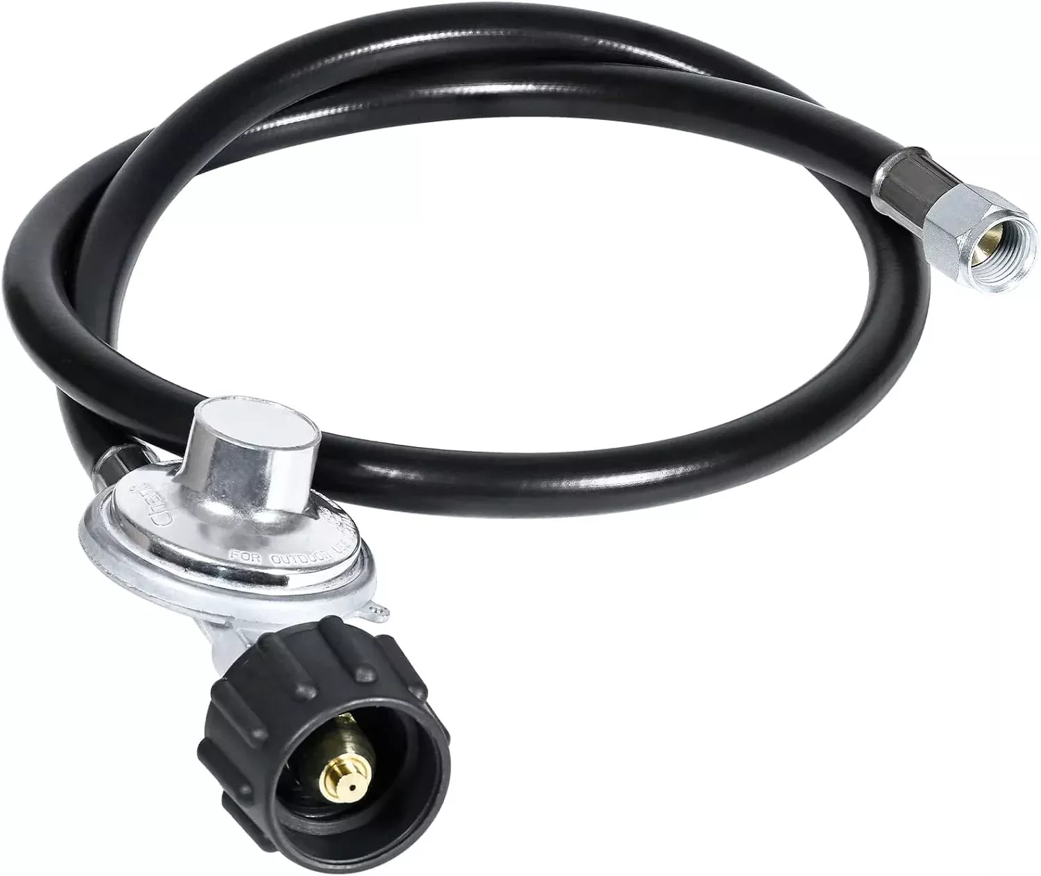 3 Feet Hose Regulator LP Conversion Kit, QCC1/Type 1, Replacement Regulator and Hose for Gas Bbq Grill Models