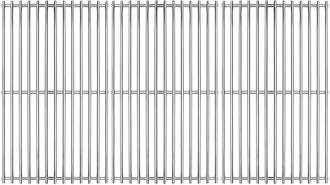 3 Pack 17 1/8" Solid SUS304 Grill Grates Replacement Parts for Nexgrill 720-0882D, 720-0882S, Member's Mark 720-0882D, 720-0830G Grill Models