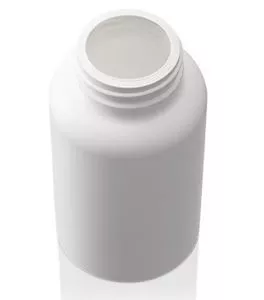 300 cc White HDPE Packer Bottle 45-400 Neck Finish, Round Base