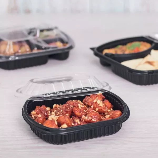[300 ct] OPS Lid for 24 oz Microwaveable Take-Out Box | Clear