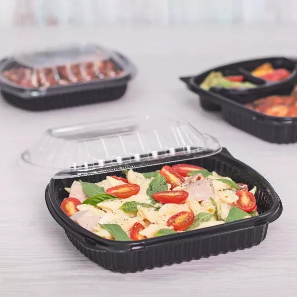 [300 ct] OPS Lid for 36 oz Microwaveable Take-Out Box | Clear