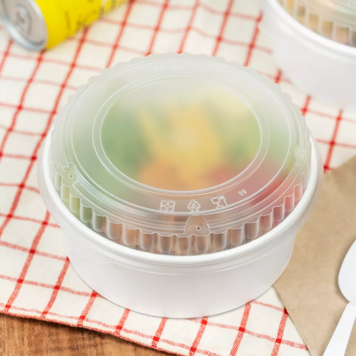 [360 ct] Dome Lid for 32 oz Paper Short Bucket | PP