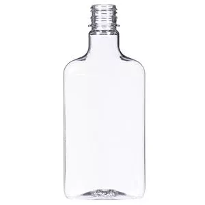 375 ml Clear PET Liquor Bottle 28 mm Kerr Neck Finish, Rectangle Base