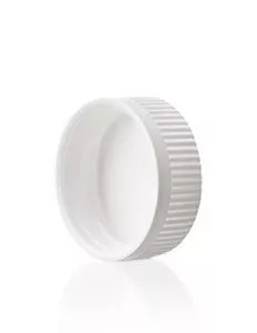 38-400 White PP Child Resistant Push and Turn Closure, PS Foam Liner