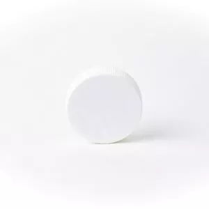 38-400 White PP Continuous Thread Closure, Pressure Sensitive Foam Liner