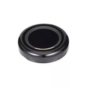 38 mm Black Metal Lug Closure, Plastisol Liner