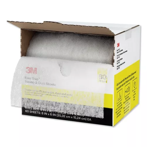 3M 59152W 8 in. x 30 ft. Easy Trap Duster - White (1/Box)