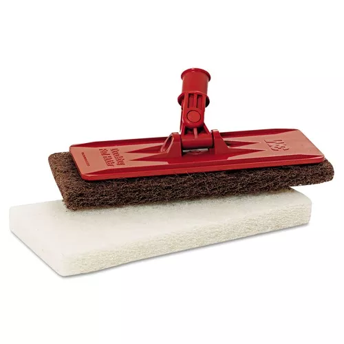 3M 6472 Doodlebug 4-5/8 in. x 10 in. Threaded Pad Holder - Orange (4/Carton)
