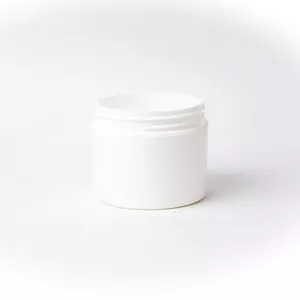 4 oz White PP Outer PP Inner Double Wall Jar 70-400 Neck Finish, Flat Base