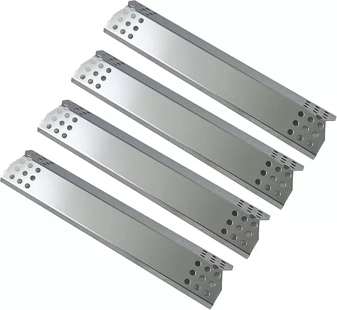 (4-Pack) Stainless Steel Heat Shield 14 9/16" x 3 3/8" Replacement for Sunbeam, Nexgrill, Grill Master, Charbroil, Kitchen Aid, Members Mark, Uberhaus Gas Grills
