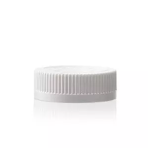45-400 White PP Child Resistant Push and Turn Closure, PS Foam Liner